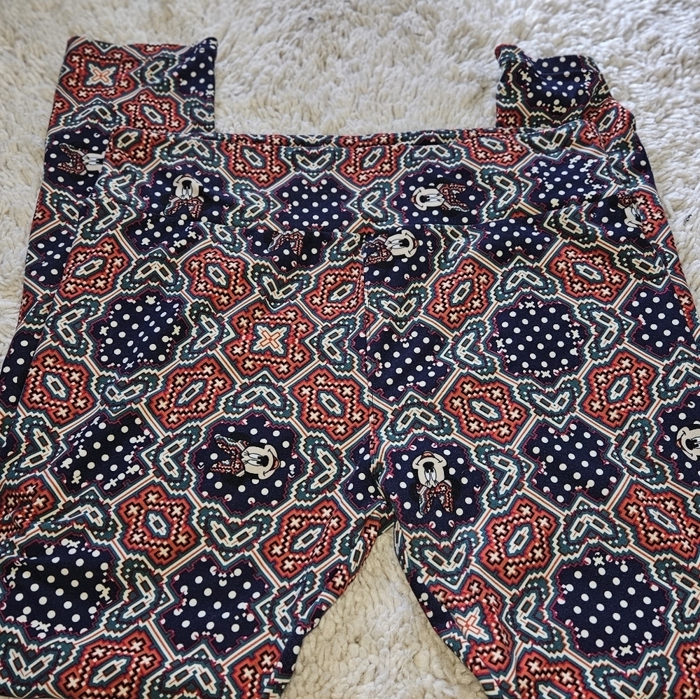 🔥DISNEY lularoe‎ minnie mouse leggings curvy large